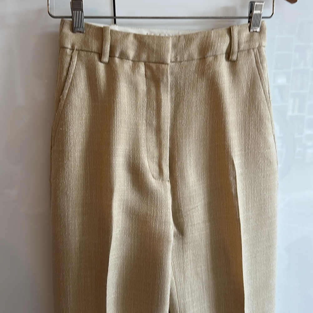 🌺 Sézane 🌺 EUC GIOVANNI TROUSERS LIGHT BEIGE SIZE 34/US2 - Picture 8 of 17